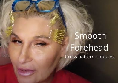 Smooth Forehead | Cross Pattern Threads