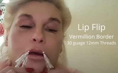 Lip Flip Vermillion Border | 30 guage 12mm Threads