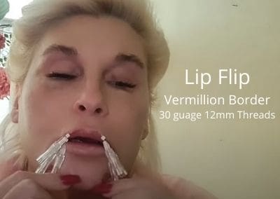 Lip Flip Vermillion Border | 30 guage 12mm Threads
