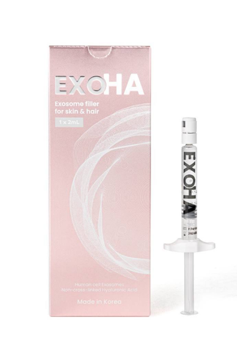 EXOHA exosome and hyaluronic acid filler for skin and hair