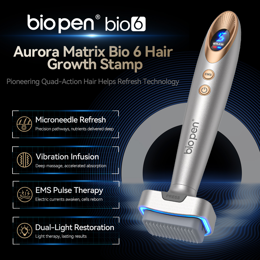 Bio Pen Bio6 Stamp device with LED, EMS, and vibration features